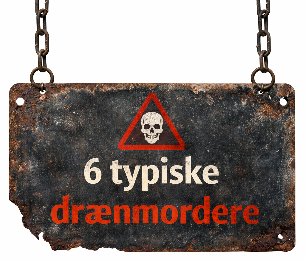 Skilt: 6 typiske drænmordere